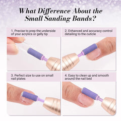 MelodySusie 240-grit sanding band for polishing nail surfaces.