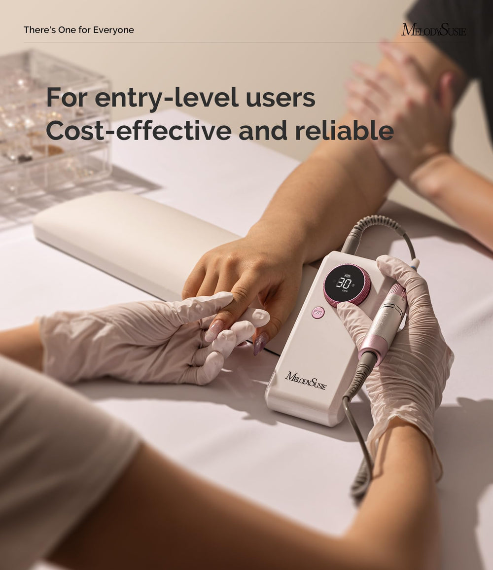 MelodySusie 30,000 RPM performance supports smooth shaping and efficient refinishing