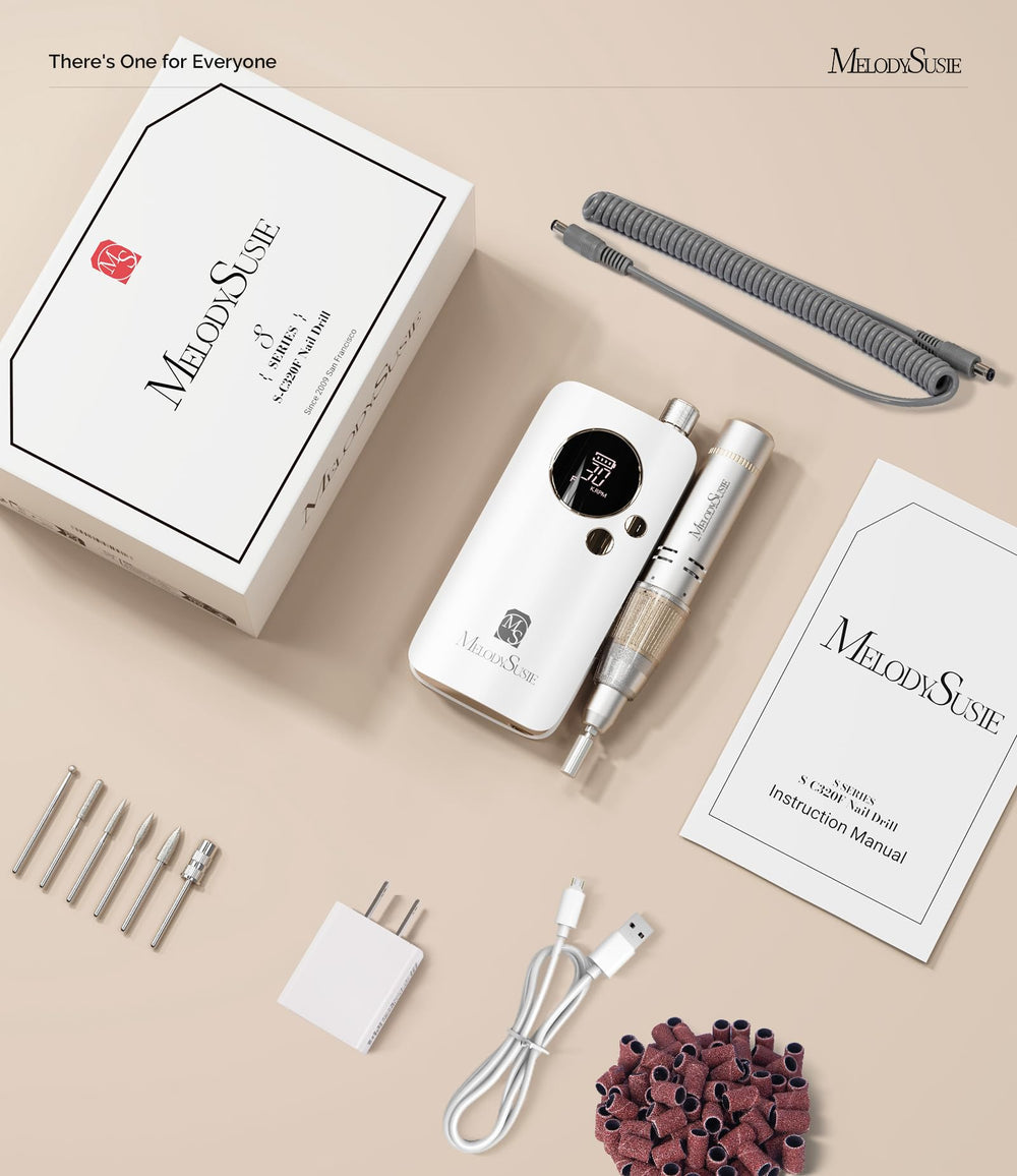 MelodySusie 6-bit professional nail kit for versatile shaping.
