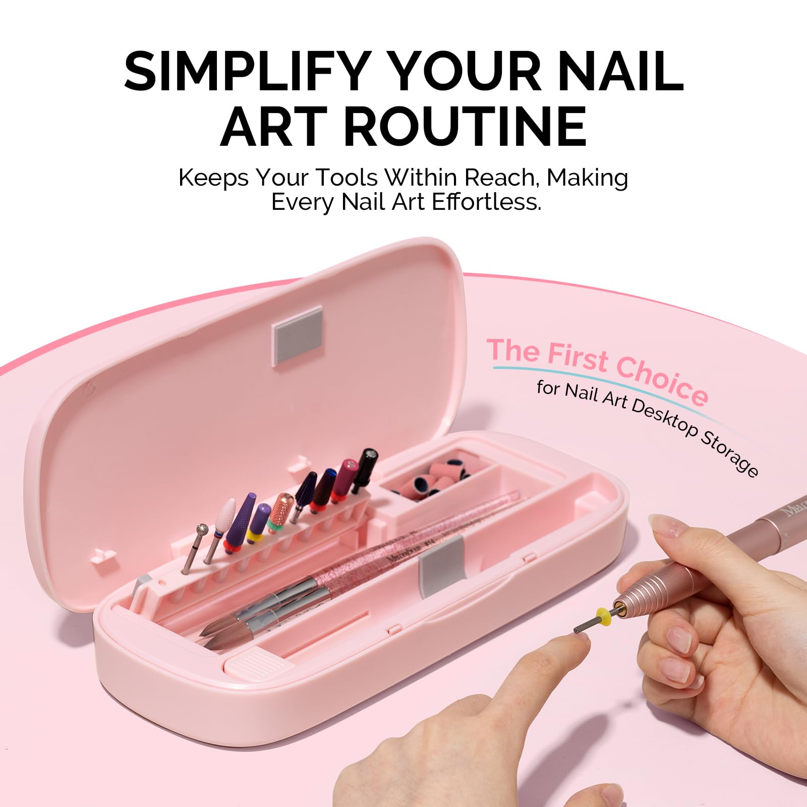 MelodySusie multi-functional case suits professional and home nail setups
