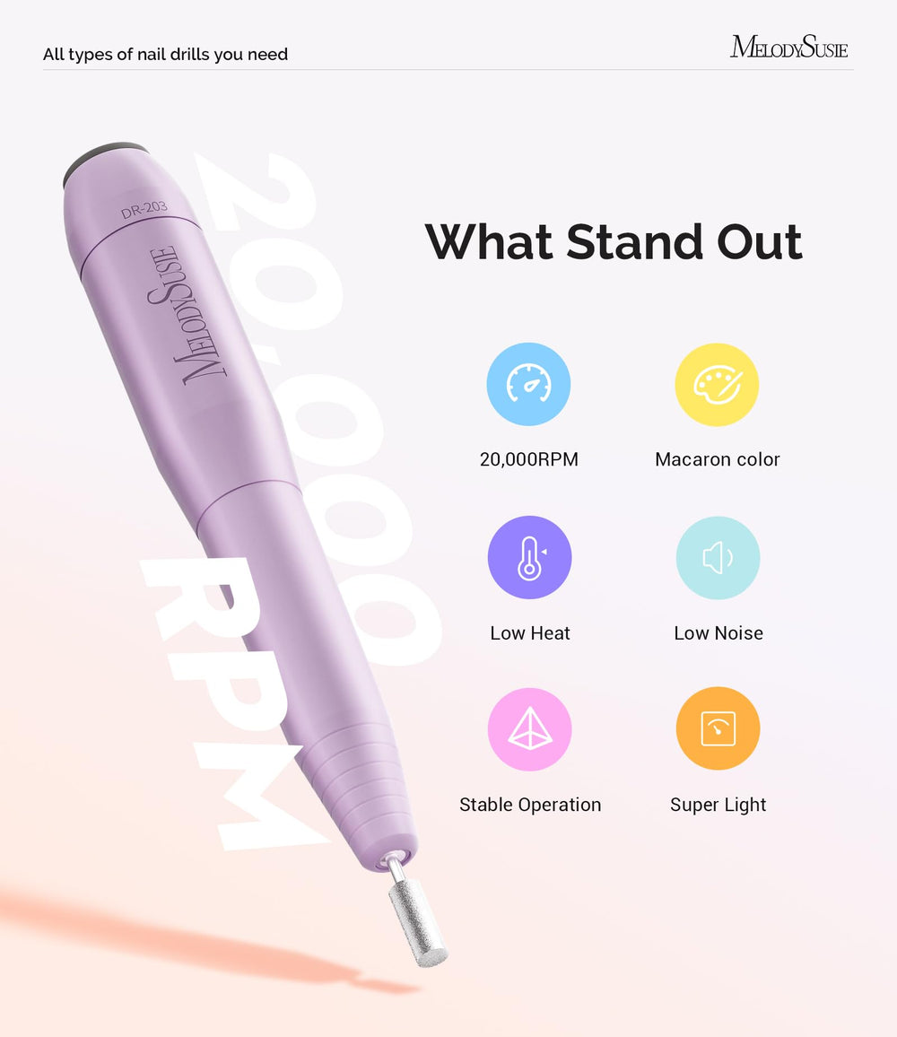 MelodySusie adjustable-speed and direction control for versatile filing.