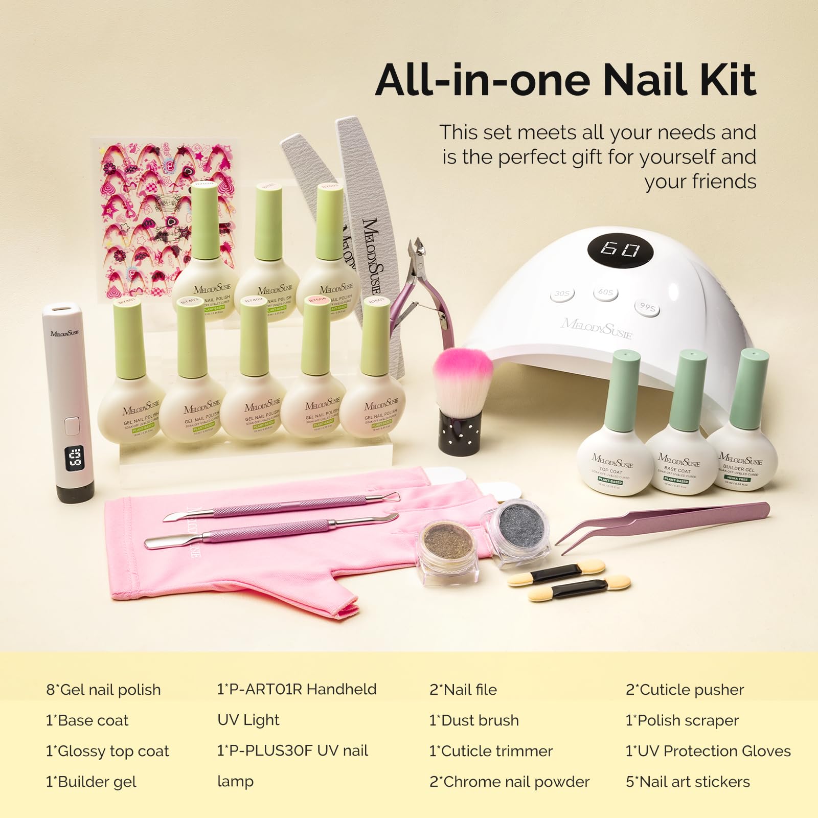 MelodySusie builder gel tube for durable nail extensions