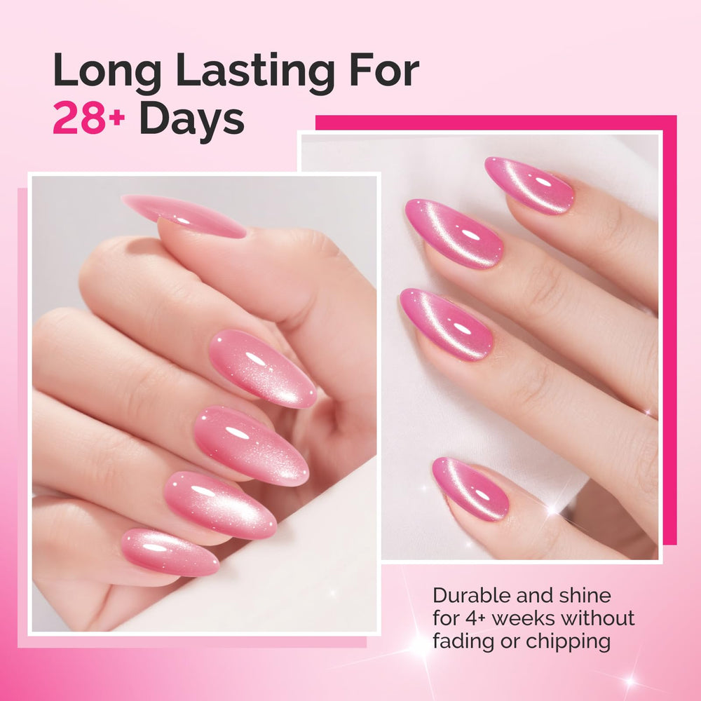 Gel MelodySusie curado por lámpara UV para acabado duradero.
