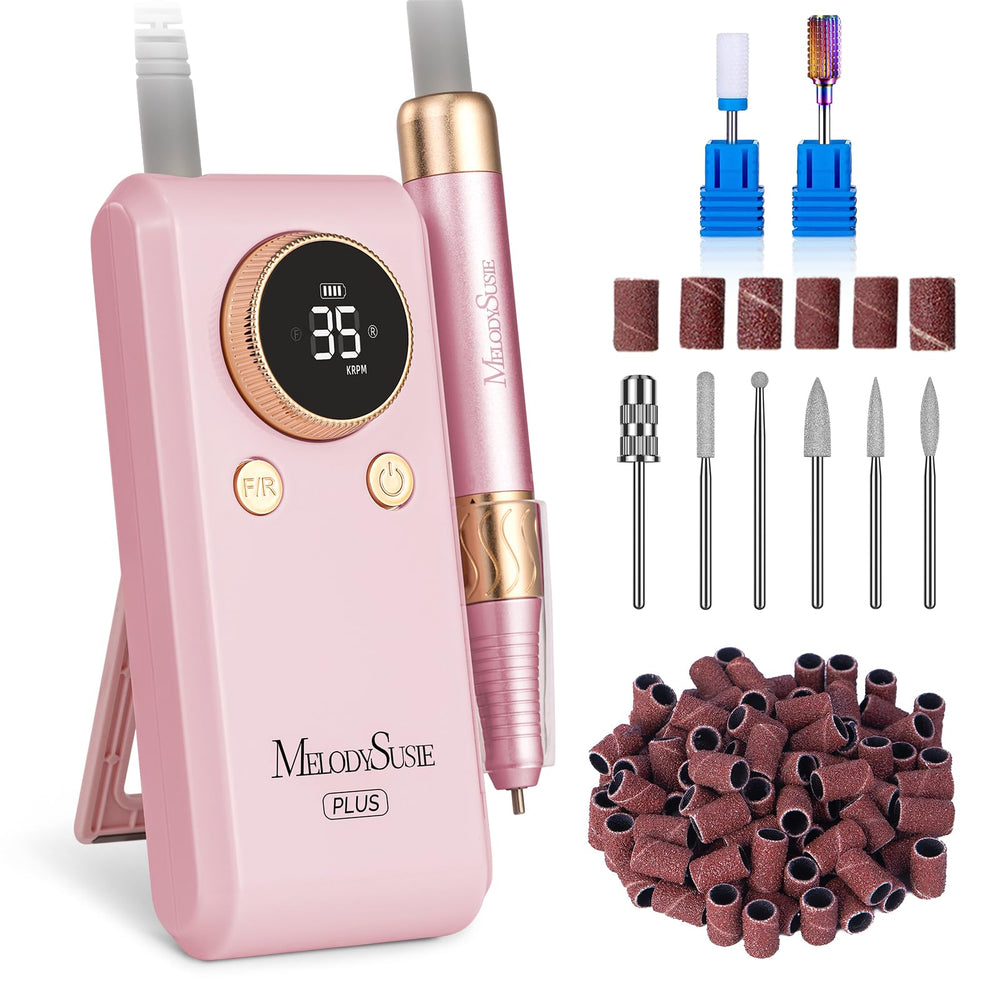 MelodySusie clip-on nail drill for hands-free operation during nail work
