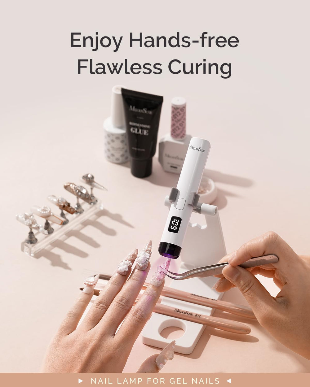 MelodySusie Cordless design with 450mAh battery for travel use.