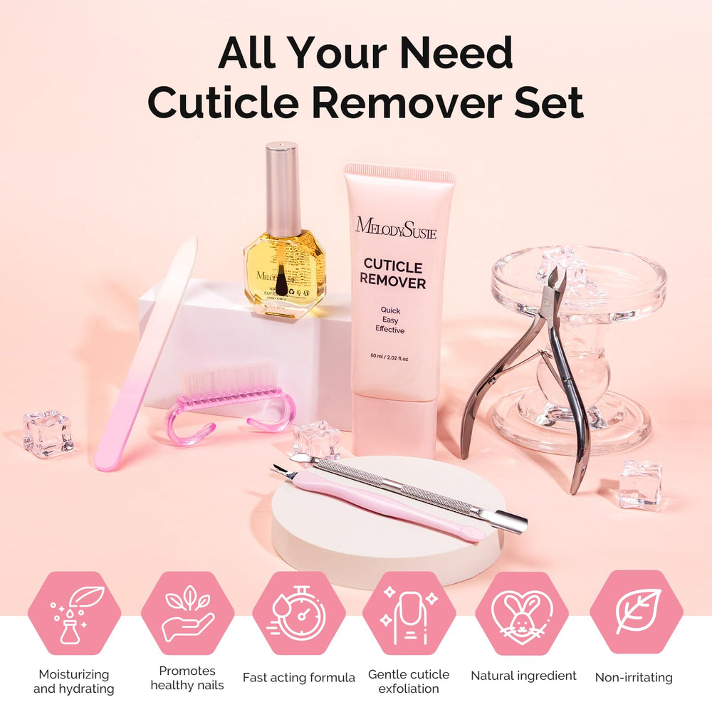 MelodySusie honey-milk cuticle oil 15ml dropper enables precise, gentle nourishment.