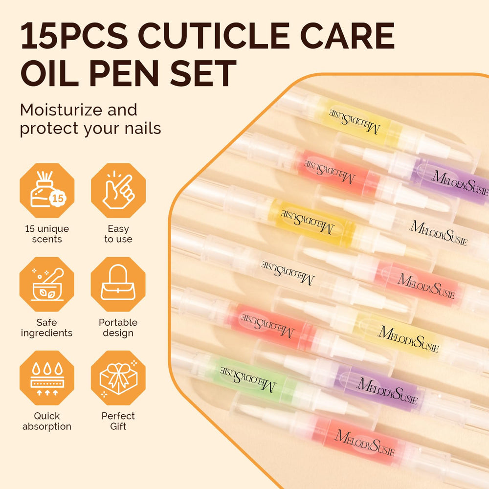MelodySusie cuticle oil pen packaging is travel-friendly for on-the-go care.