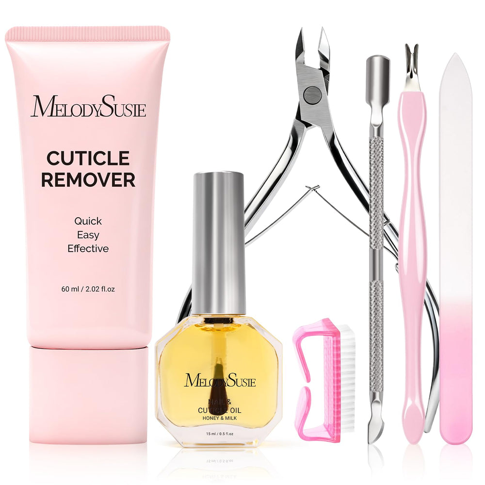 MelodySusie cuticle remover cream 60g bottle for easy at-home cuticle softening.