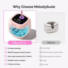 MelodySusie DL-160 blue light cleaning function enhances tool sanitation during cycles.
