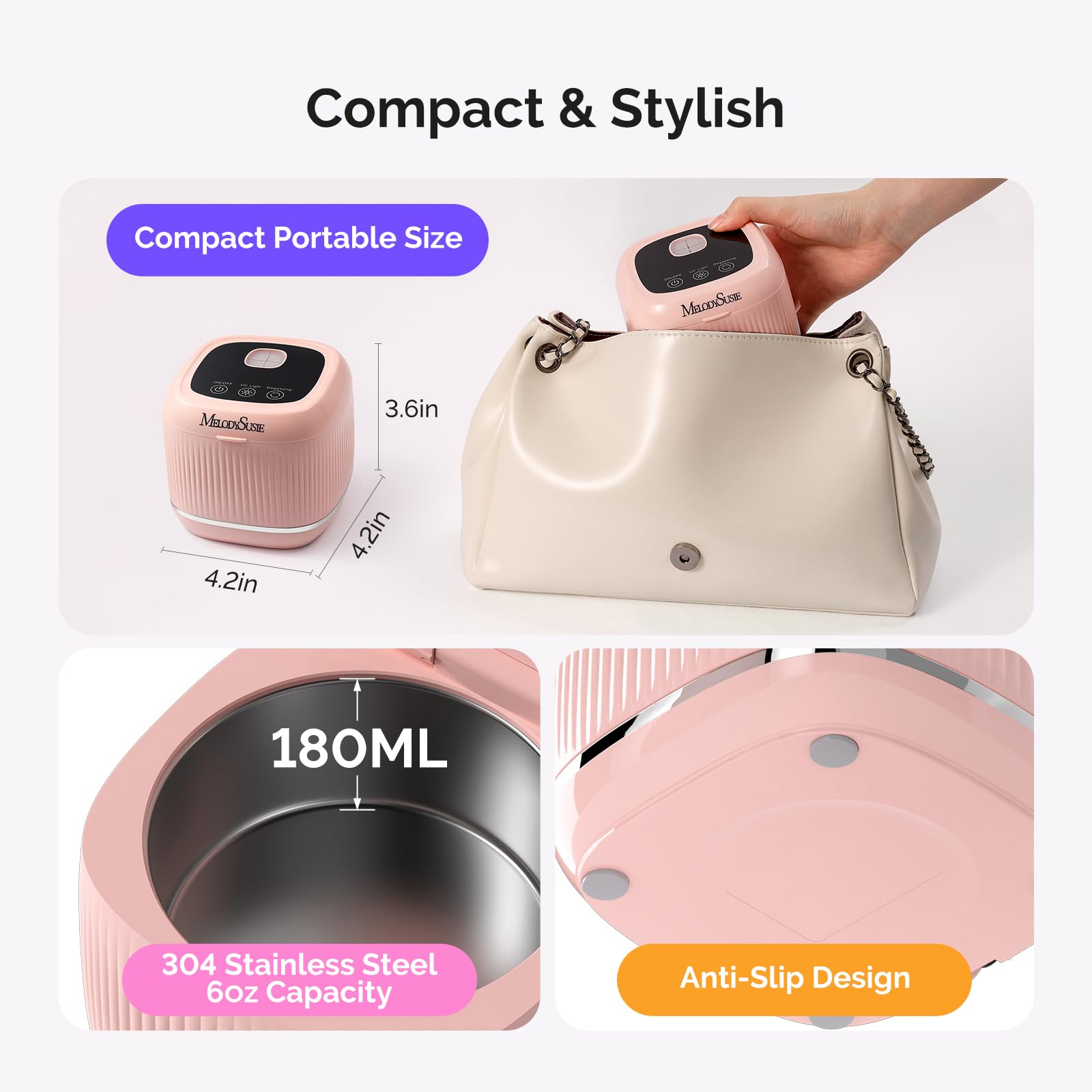 MelodySusie DL-160 cleans jewelry and everyday items beyond nails easily.