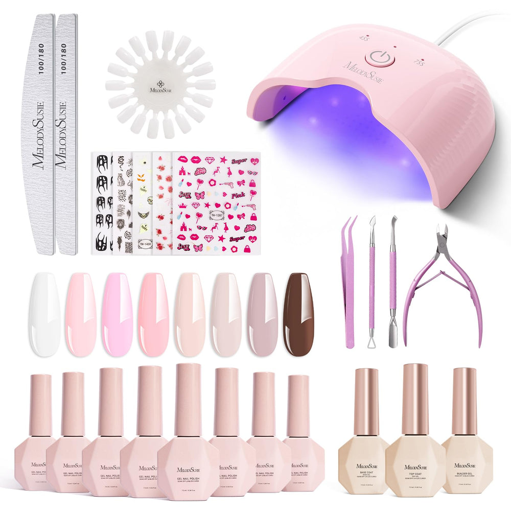 MelodySusie gel nail lamp setup for quick, even curing results