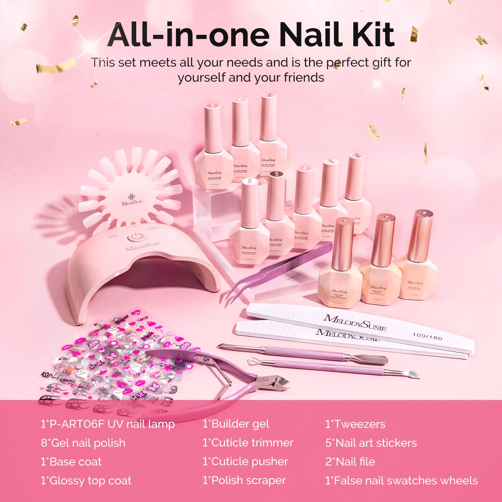 MelodySusie false nail swatches wheels to match colors