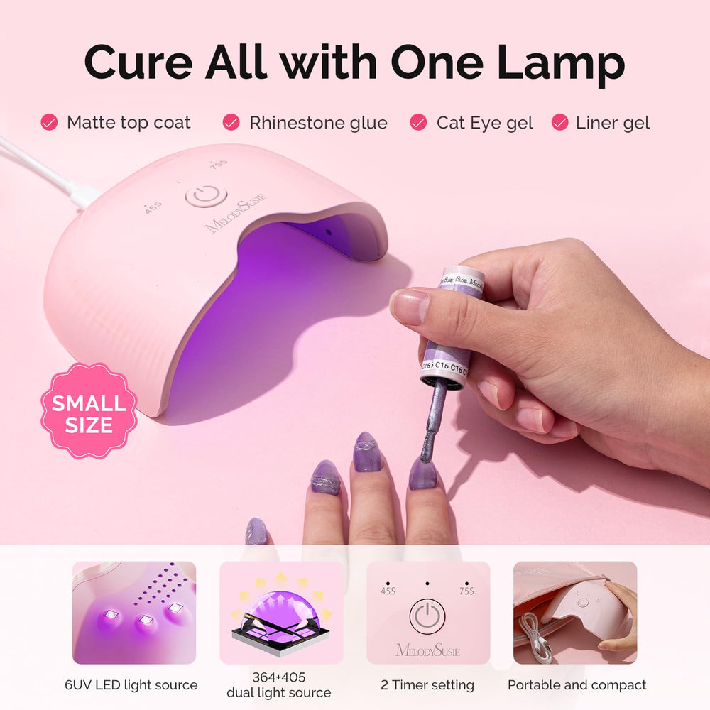 MelodySusie gel polishes showing high-saturation color and gloss