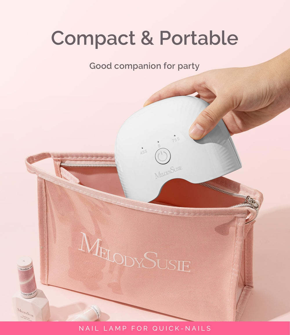 MelodySusie lightweight lamp in a travel-friendly setup for storage and transport.
