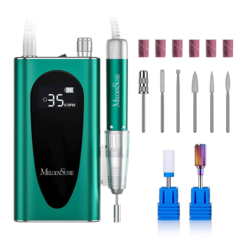 MelodySusie MM400C cordless nail drill front view for precise shaping on the go.