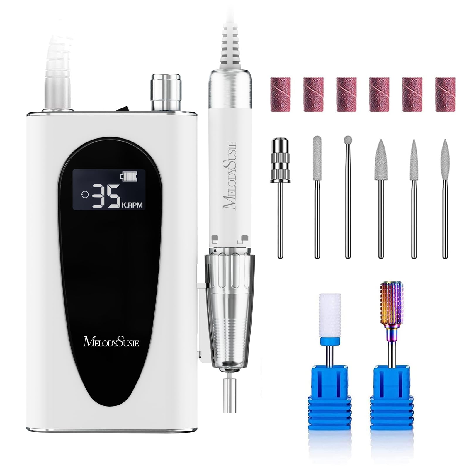 MelodySusie MM400C cordless nail drill on-the-go shaping and polishing benefit