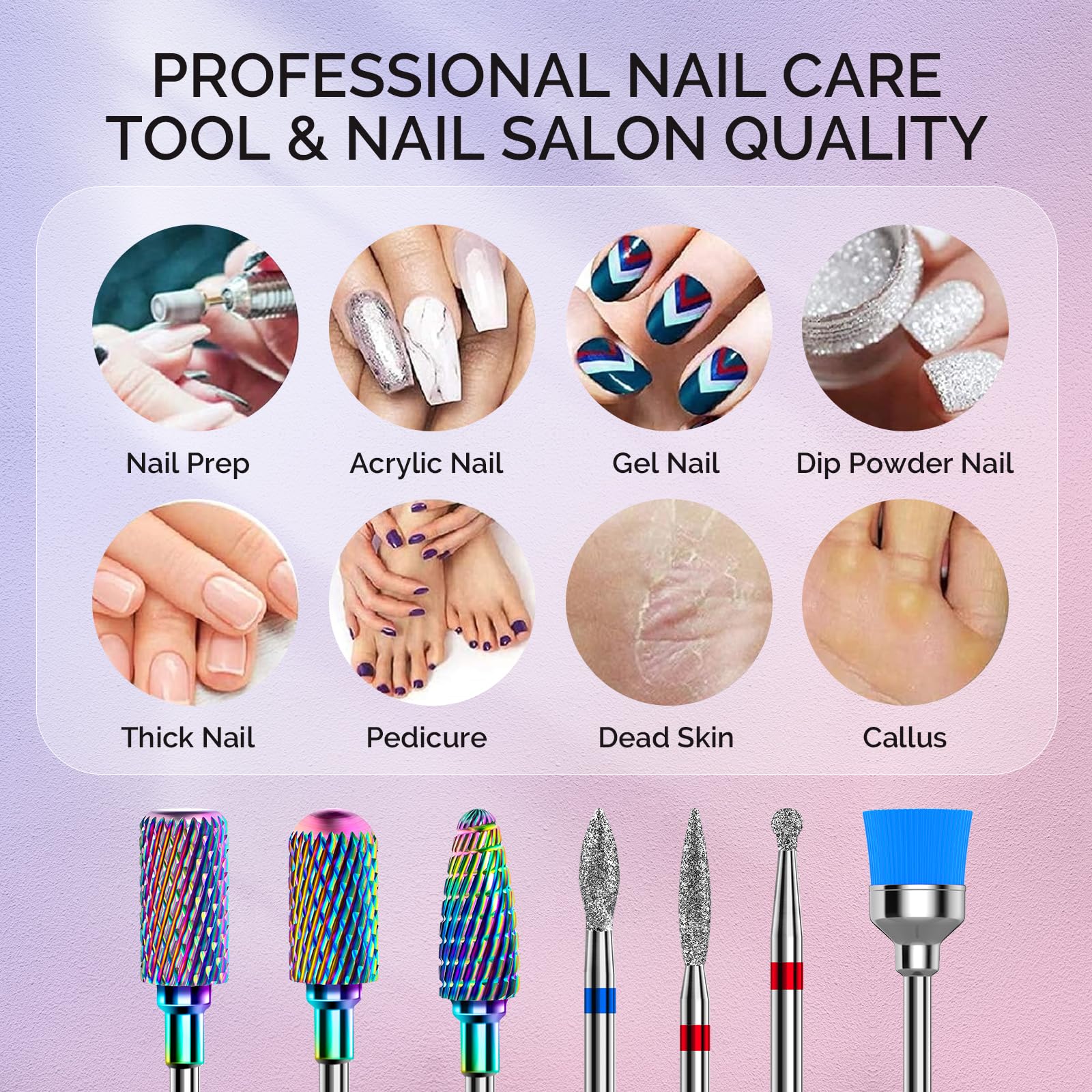 MelodySusie professional-use shot suggesting salon-grade results for manicure and pedicure
