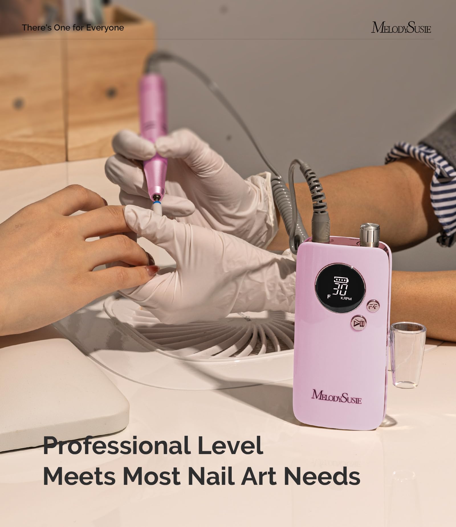 MelodySusie ergonomic pink grip for secure, comfortable handling during sessions