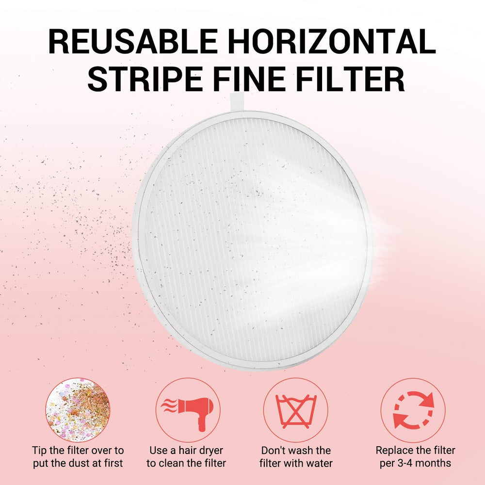 MelodySusie Nail Dust Collector heat dissipation vents help keep it cool