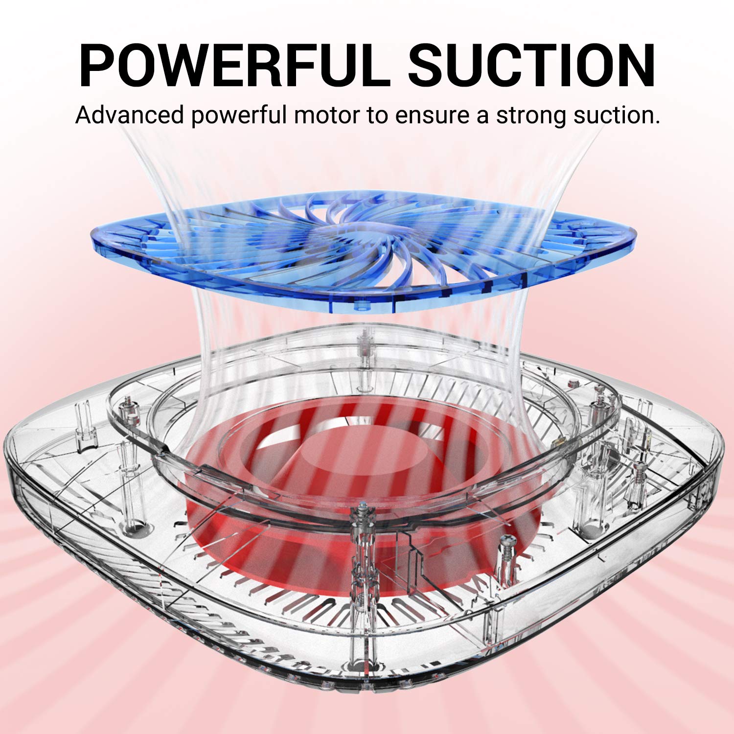 MelodySusie Nail Dust Collector reusable filter with magnetic cover enables quick maintenance