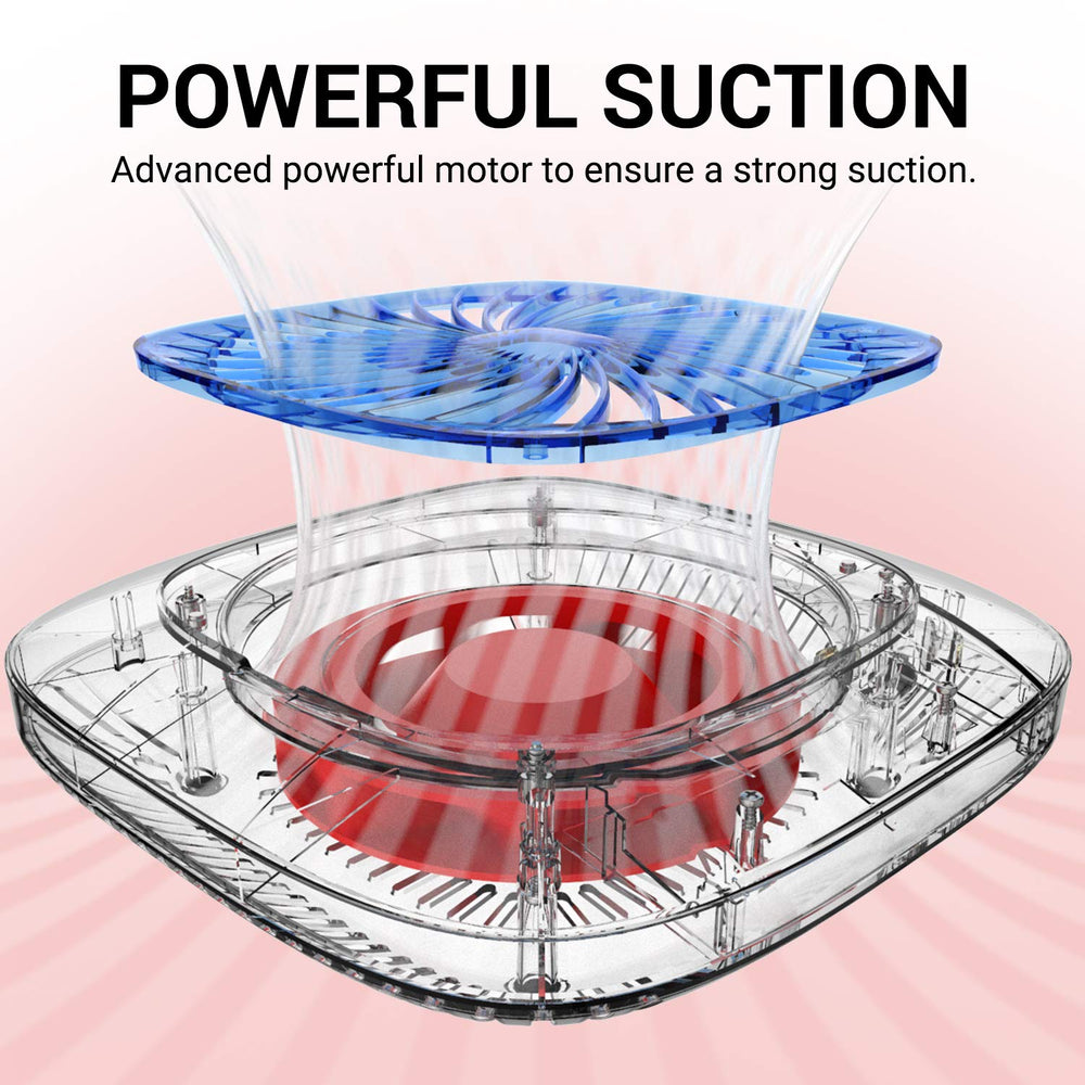 MelodySusie Nail Dust Collector reusable filter with magnetic cover enables quick maintenance