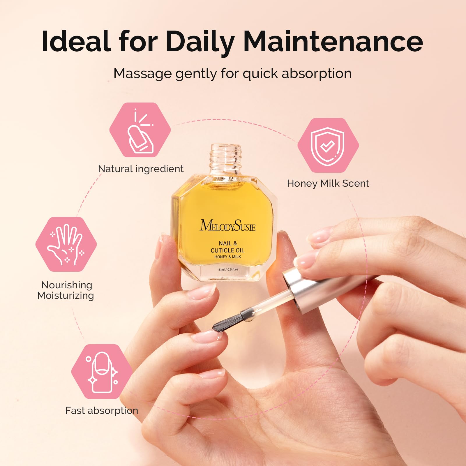 MelodySusie nail file and brush pair smooths edges and cleans gently.