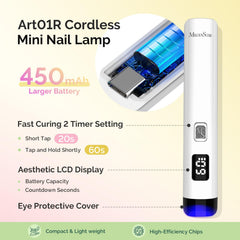 MelodySusie P-ART01R handheld lamp with LCD and eye protection