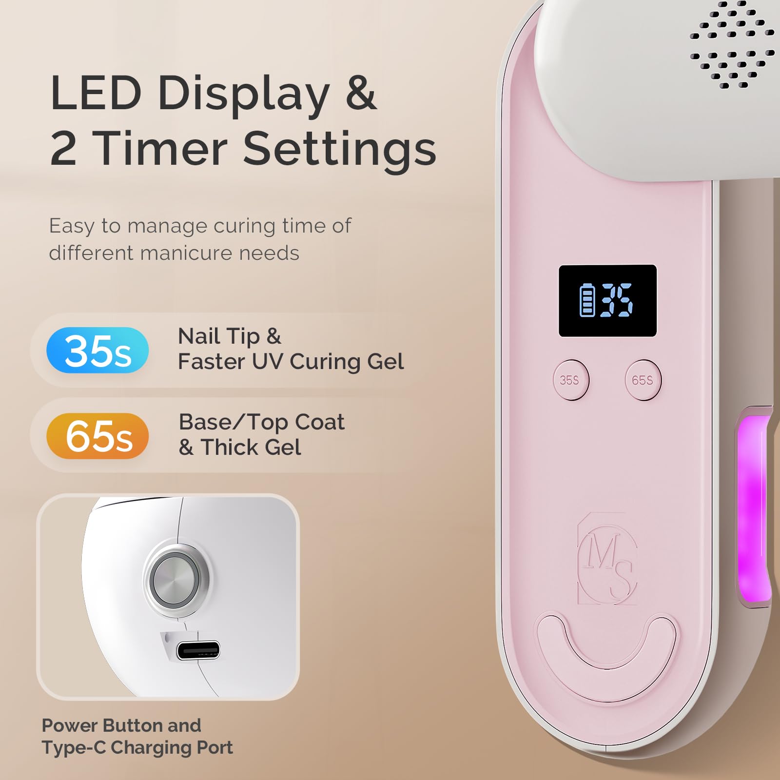 MelodySusie lamp compact on-the-go for mobile mani sessions