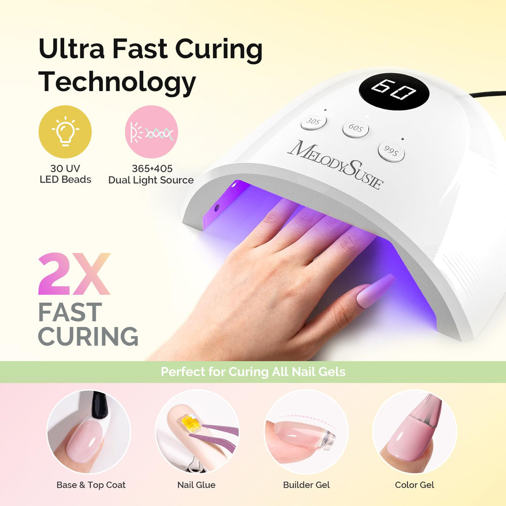 MelodySusie P-Plus30F nail lamp with three timers for fast curing