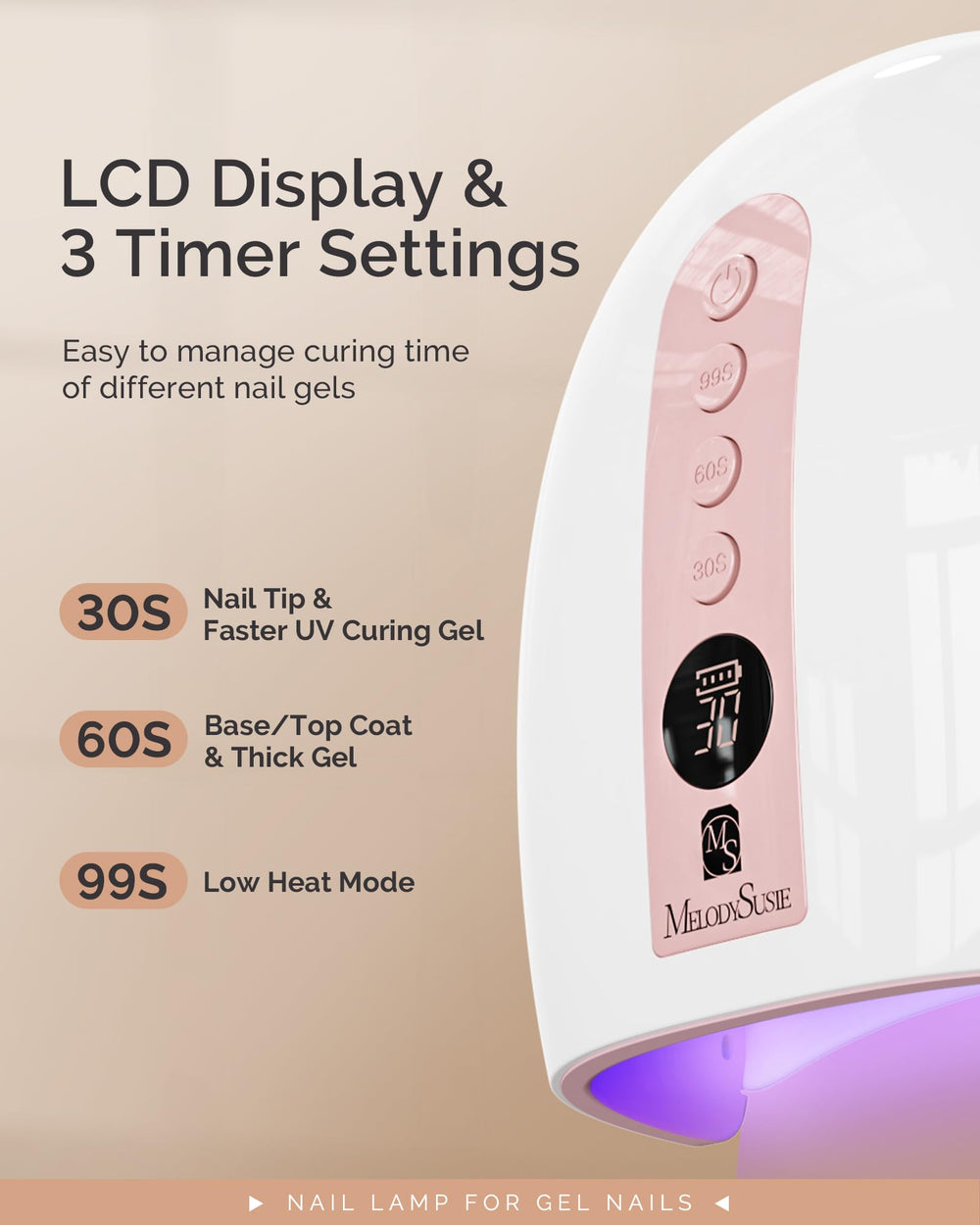 MelodySusie P-Plus30G rechargeable battery provides over two hours of cordless use.