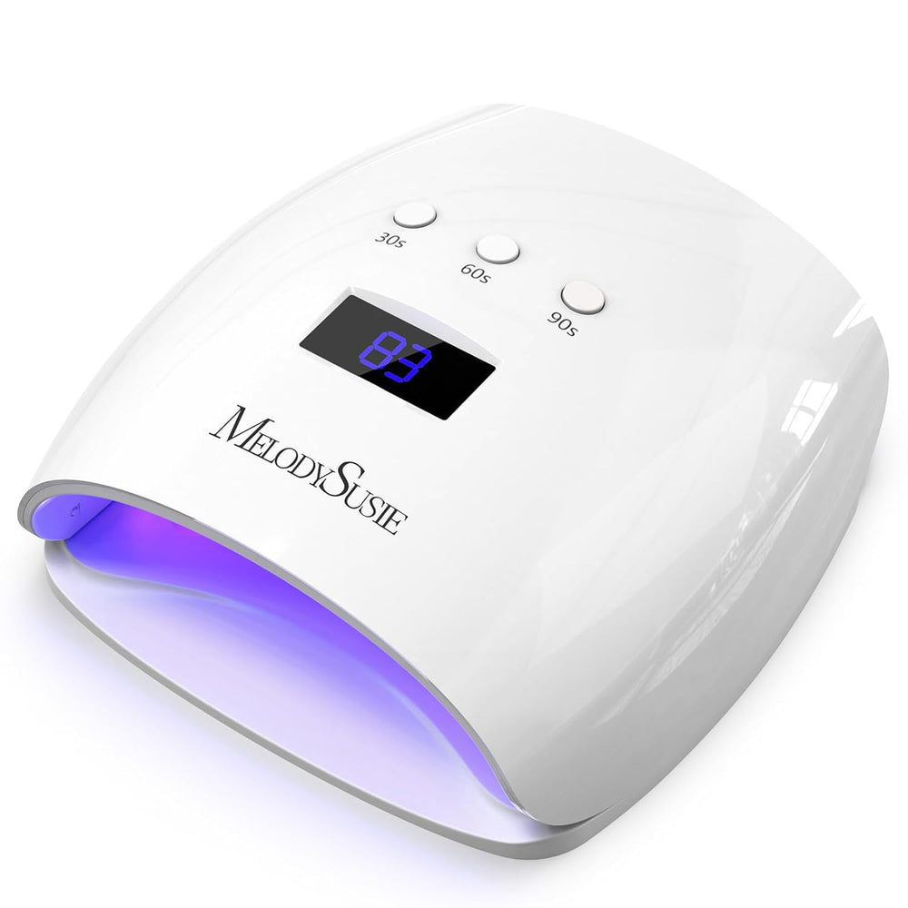 MelodySusie P-Plus30I front view, compact 54W lamp for at-home gel nail curing.