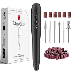 MelodySusie PC120I nail drill motor closeup for precise shaping and buffing.