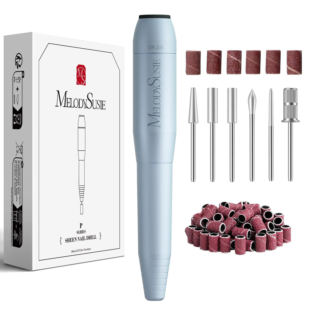MelodySusie pen-shaped nail drill PC120I front view for at-home manicures and gel removal.
