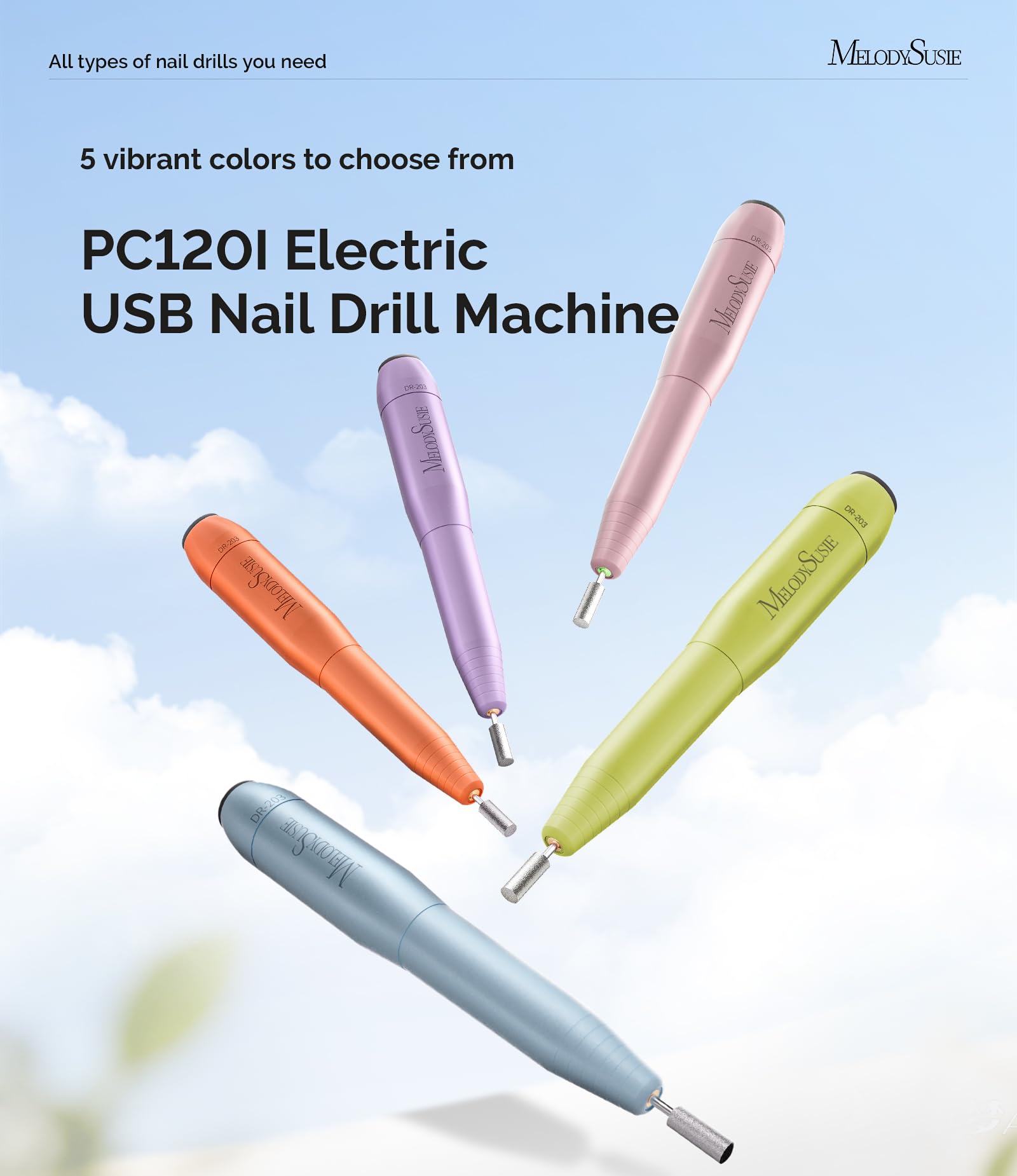 MelodySusie PC120I side handle view showing ergonomic grip for right or left-handed use.
