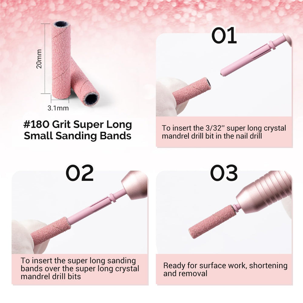 MelodySusie pink packaging nail tools for professional-looking results