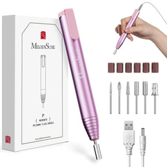 MelodySusie PocketNail Slim ergonomic pen design improves precision during shaping.