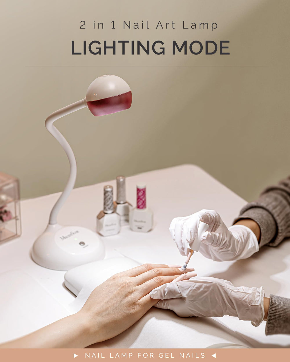 MelodySusie portable cordless dryer ideal for on-the-go nail art.