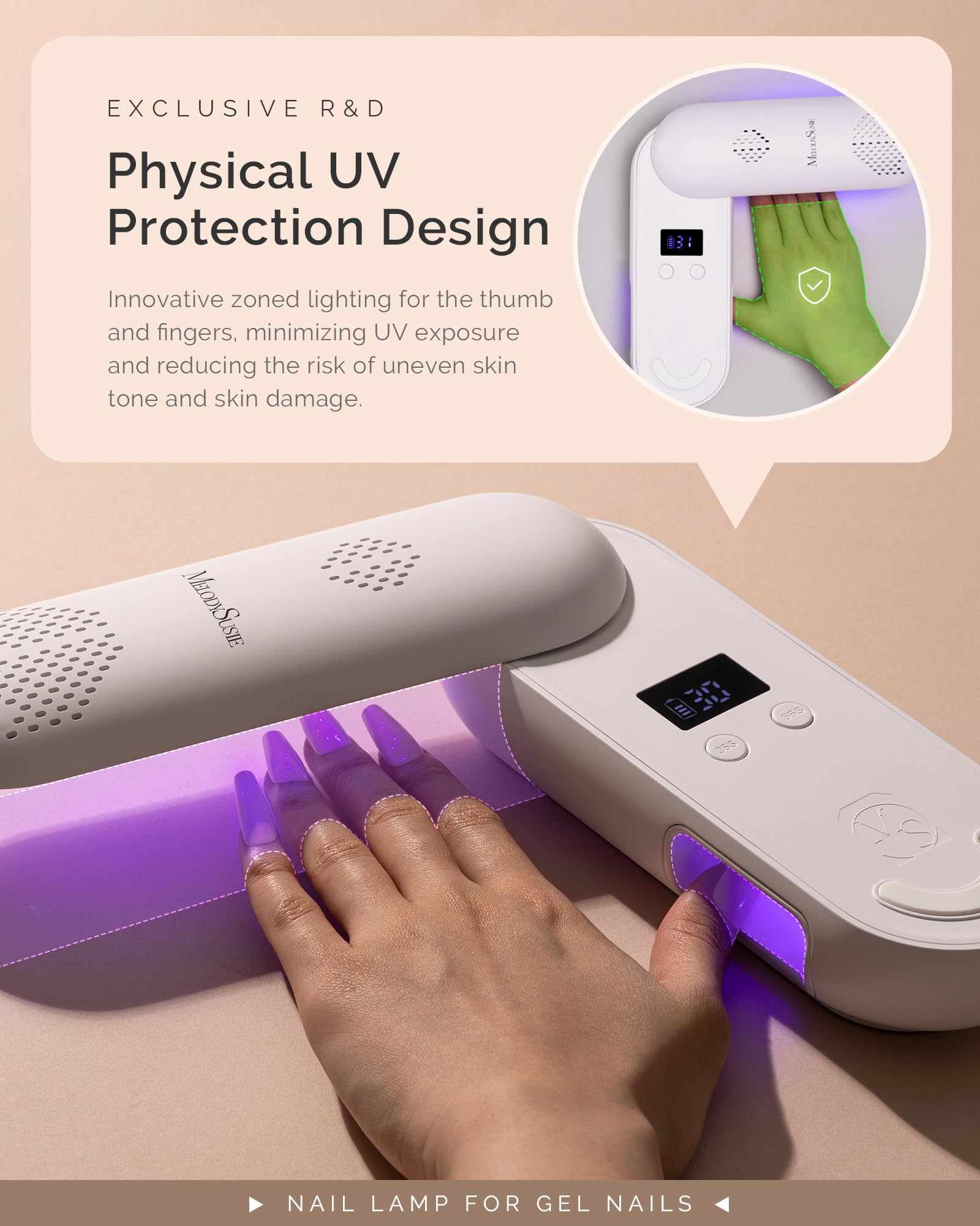 MelodySusie P-PLUS20F UV protection design shields skin during sessions