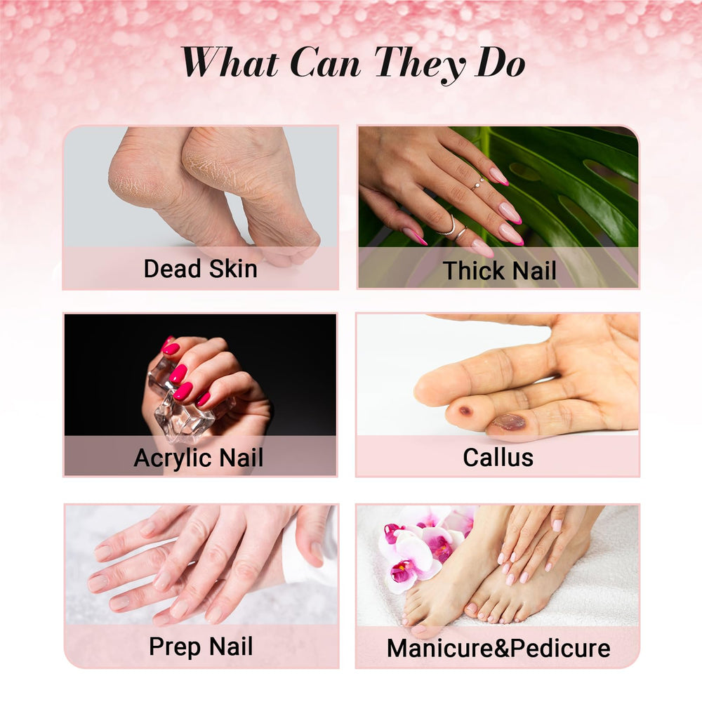 MelodySusie sanding bands used for natural nail prep and surface smoothing.