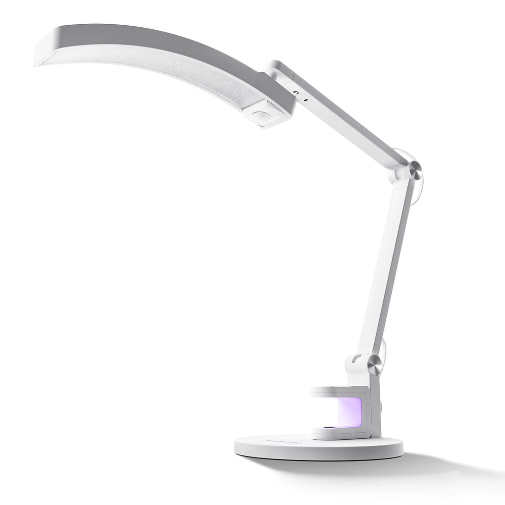 MelodySusie S-Pro29G desk lamp angled view enables precise nail care illumination.