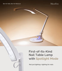 MelodySusie S-Pro29G nail spotlight detail highlights intricate nail art tasks.