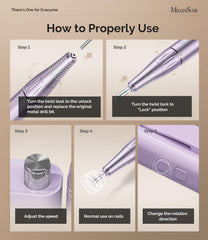 MelodySusie SC300F clip-on design offers comfortable, portable nail work.