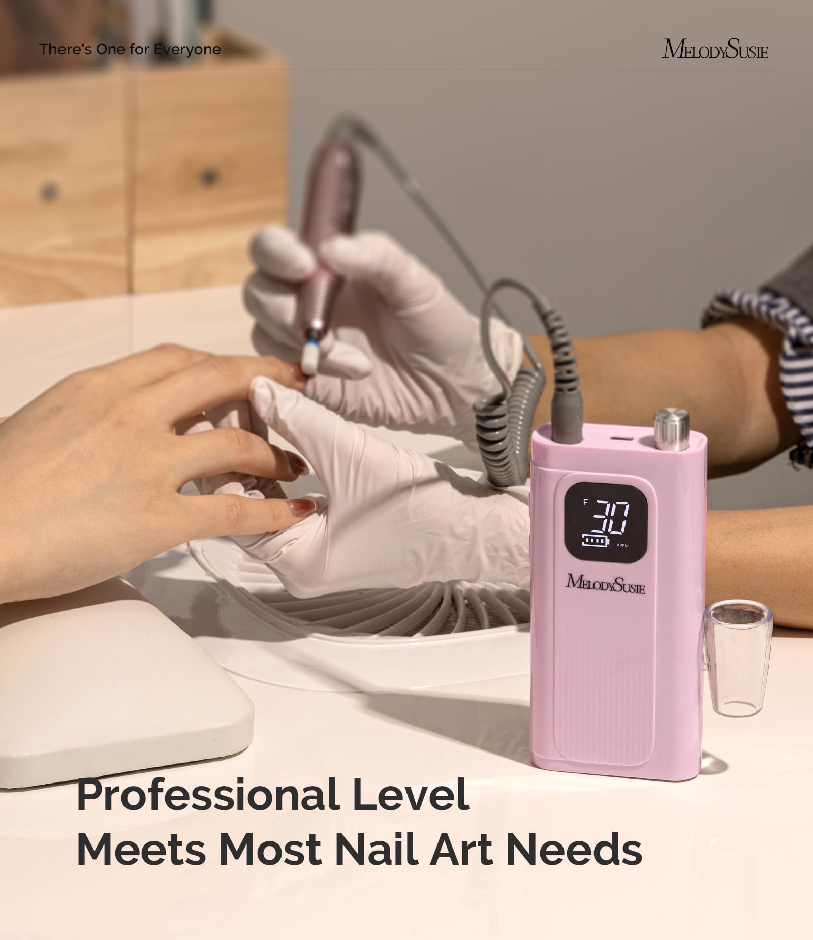 MelodySusie SC300F sanding bands offer durable prep for gel or acrylic.