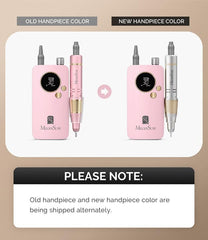 MelodySusie SC320F battery-status LCD displays RPM and battery for on-the-go manicures.
