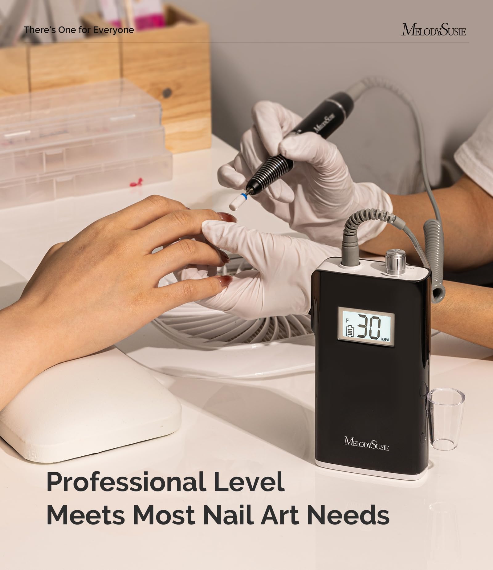 MelodySusie SC320H reaches 30000 RPM for fast shaping and gel removal
