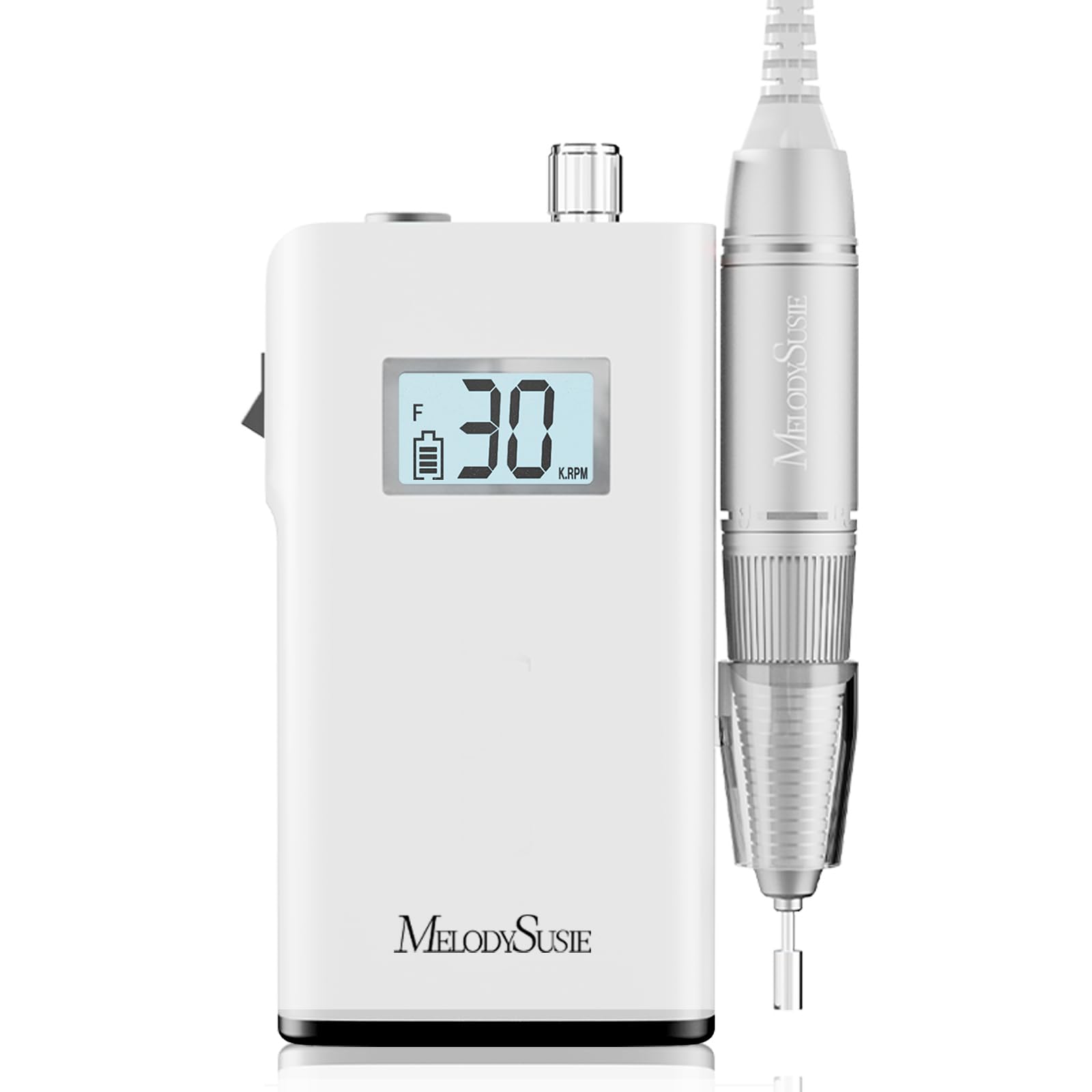 MelodySusie SC320H LCD display shows precise RPM for manicures