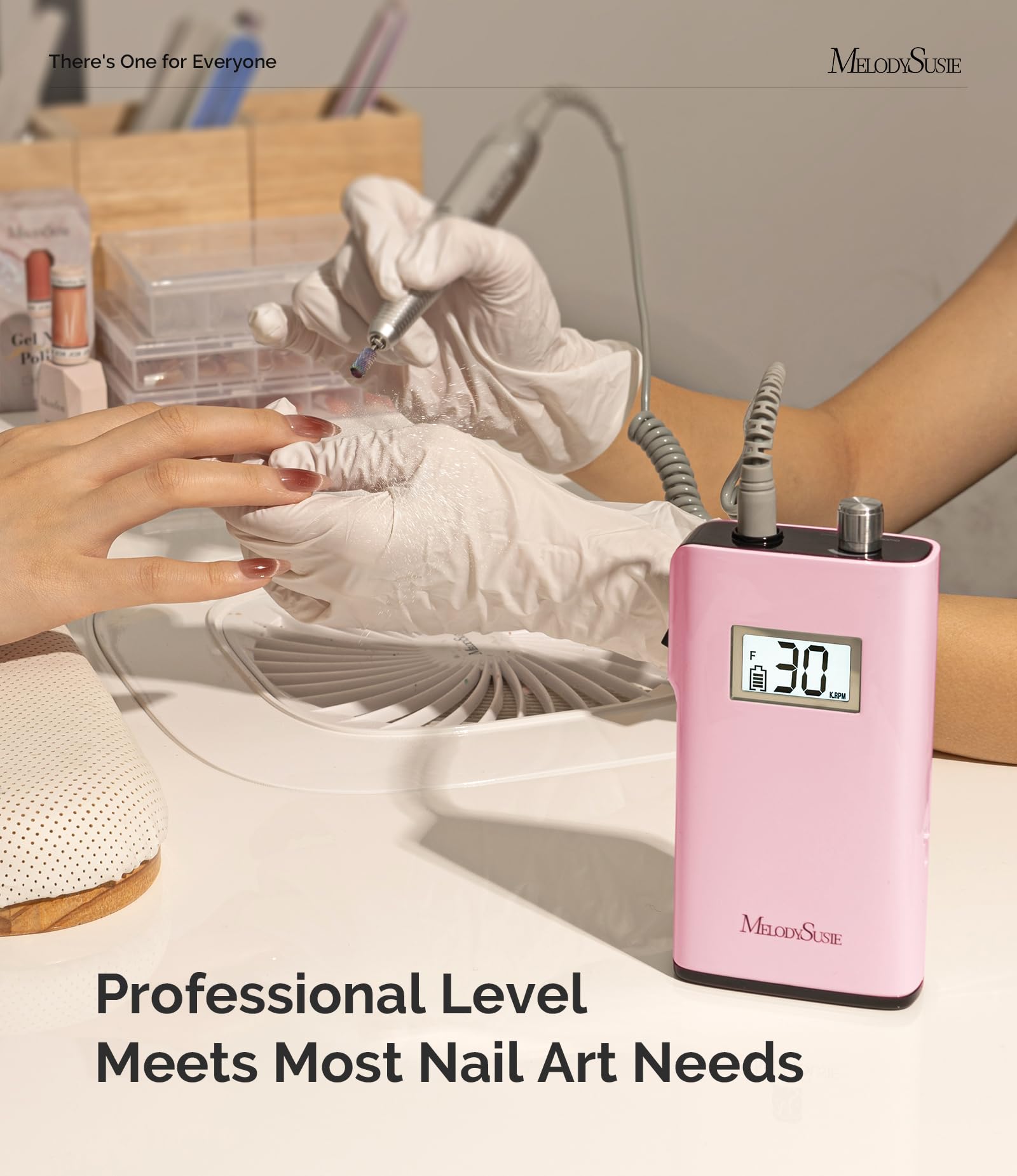 MelodySusie SC320H rechargeable battery pack enables cordless use away from outlets.