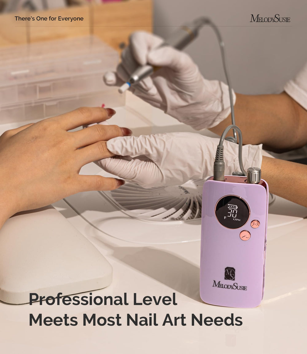 MelodySusie six-piece bits kit demonstrates versatile manicure capabilities