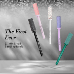 MelodySusie compact 3-32 inch mandrel shown, compatible with common drills for easy manicures.