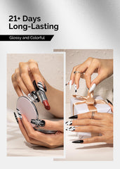 MelodySusie Thick Gel Nail Polish brush in action for smooth coverage